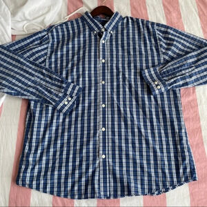 Shirt button down Tex long sleeves blue XXL